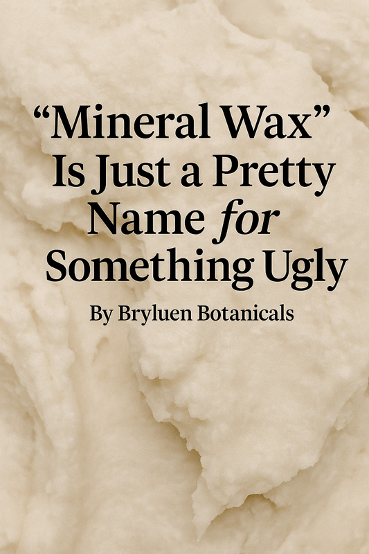 "Mineral Wax " Is Just a Pretty Name for Something Ugly By Bryluen Botanicals