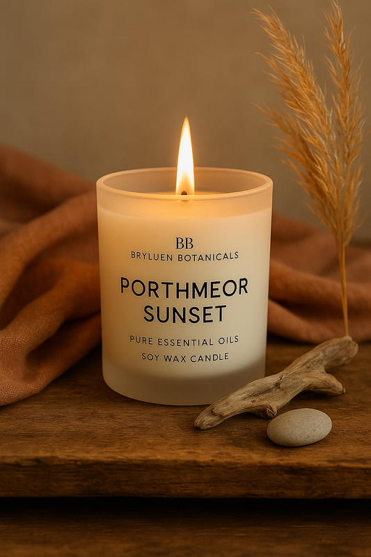 Porthmeor Sunset. Golden Light & Soft Horizons