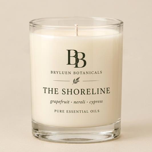 The Shoreline candle mockup