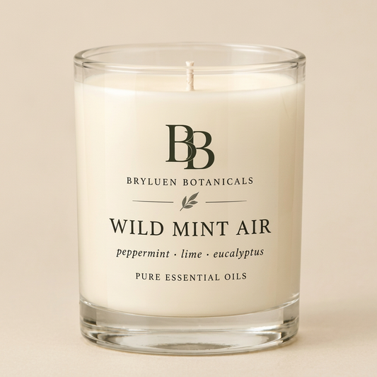 Wild Mint Air candle mockup